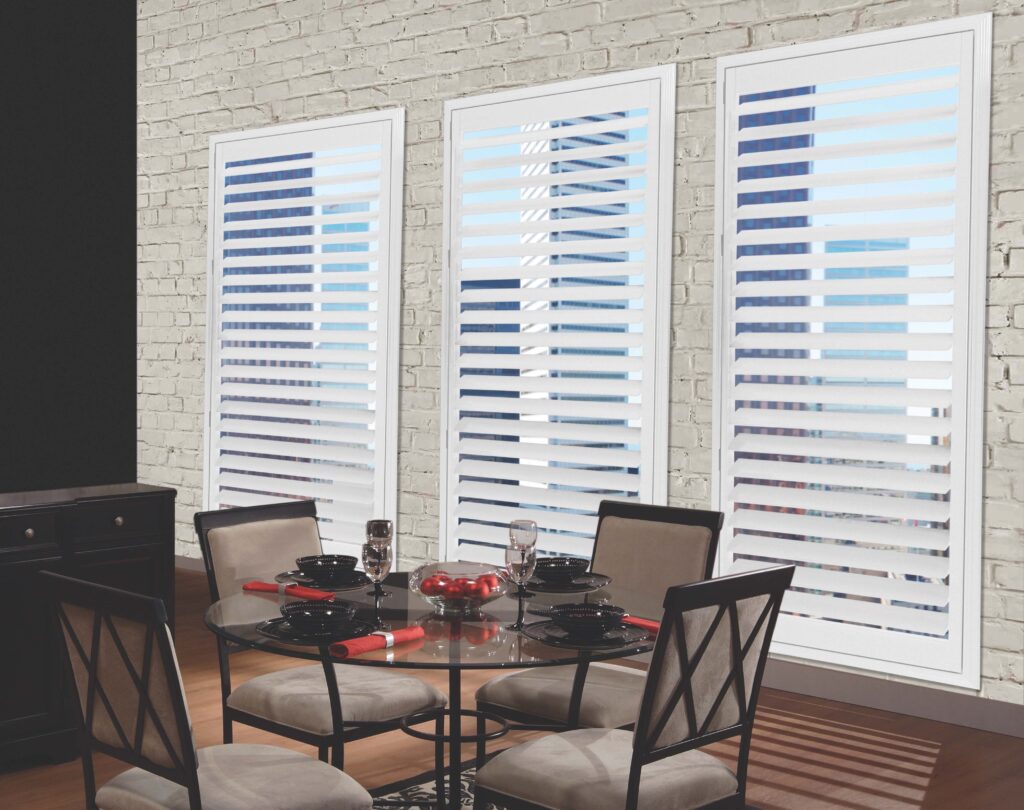 Custom Cashmere wood shutters enhancing traditional interiors in Gatineau